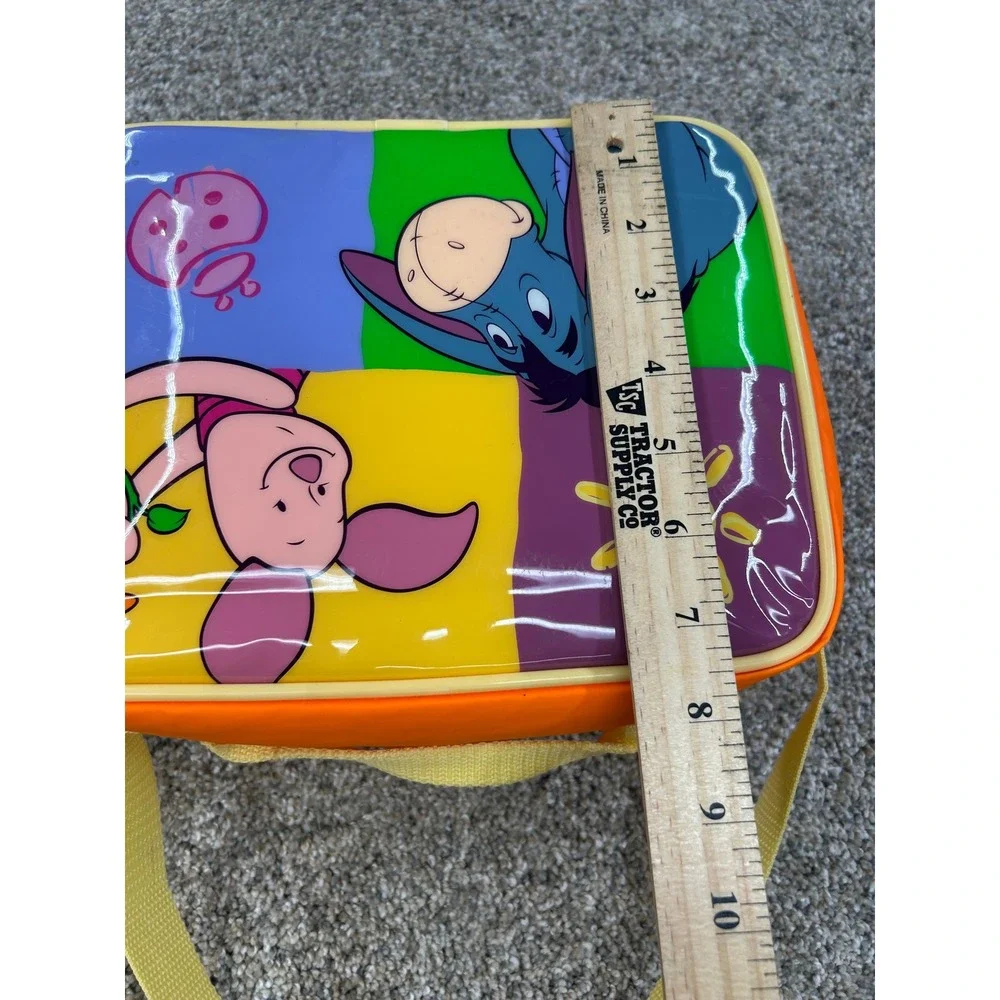 Vintage Disney Winnie the Pooh Thermos Lunch Bag Orange Tigger Eeyore Piglet